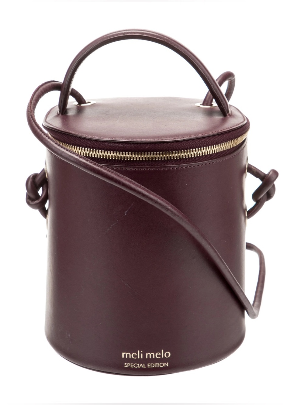 Meli Melo Severine Burgundy Bucket Bag